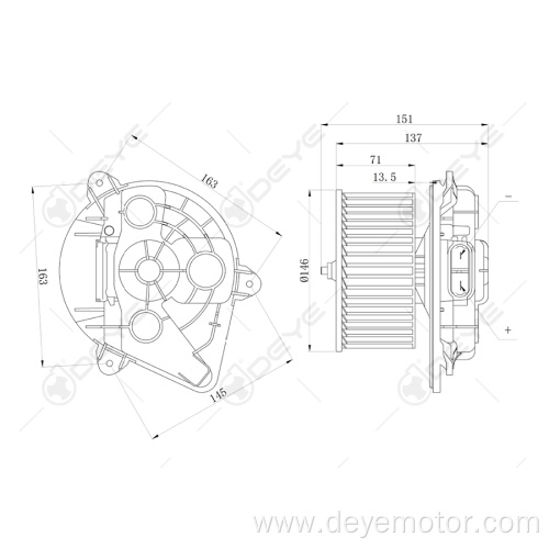 Hot selling 12v blower motor for RENAULT OPEL